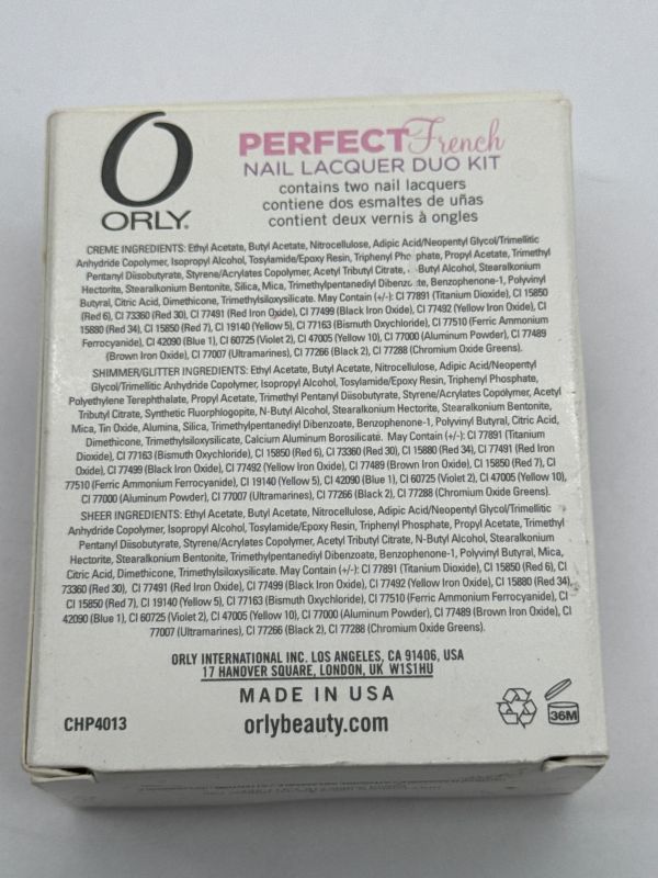 【現状品】 ORLY オーリー ネイル ラッカー デュオ キット SOFTEST WHITE SWEET BLUSH 18ml 送料250円（管12951）_画像2