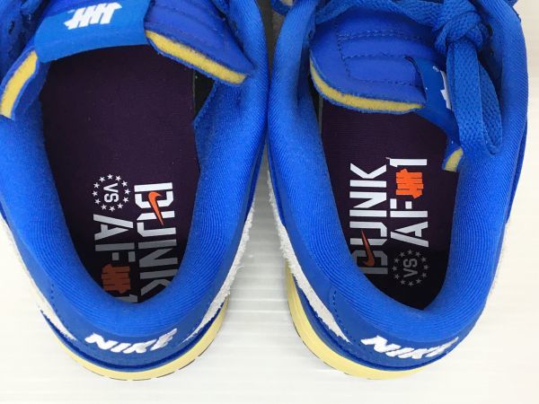 K11-815-0218-149【中古/送料無料】UNDEFEATED × NIKE DUNK LOW SP Royal アンディフィーテッド × ナイキ ダンク ロー SP ロイヤル 27cm_画像5