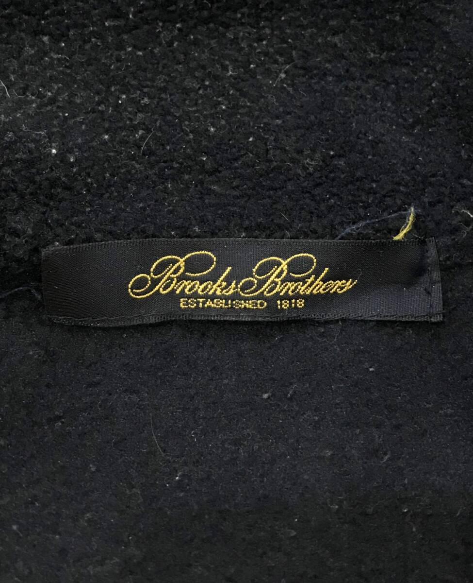 BROOKS BROTHERS ハーフジップ フリースジャケット プルオーバー ロゴ 刺繍 紺 古着 ブルックスブラザーズ■0221O_画像3