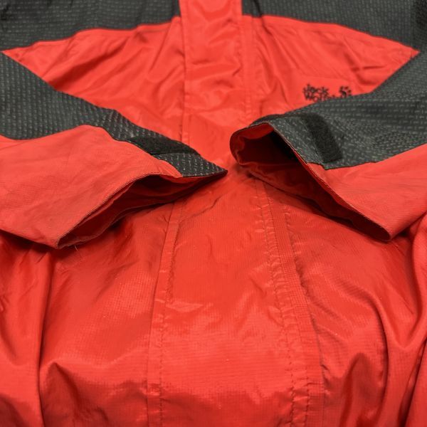 Jack Wolfskin ジャックウルフスキン マウンテン パーカー TEXAPORE ナイロン ジャケット 赤 レッド アウトドア メッシュ XXL b18722_画像7