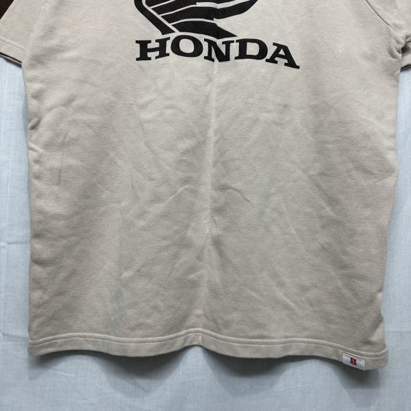 HONDA ホンダ H FREE エイチフリー レーシング M ベージュ系 半袖 Tシャツ 車 自動車 b18853_画像3