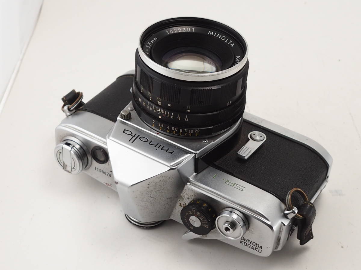 ★訳あり実用品★ ミノルタ MINOLTA SR-1 ボディ 55mm 単焦点レンズセット ★シャッターOK！ #TA3139_画像2