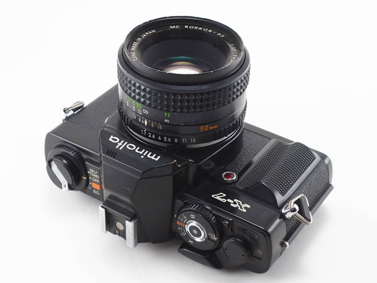 ★訳あり大特価★ ミノルタ MINOLTA X-7 ブラック ボディ 50mm 単焦点 レンズセット #TA3204_画像2