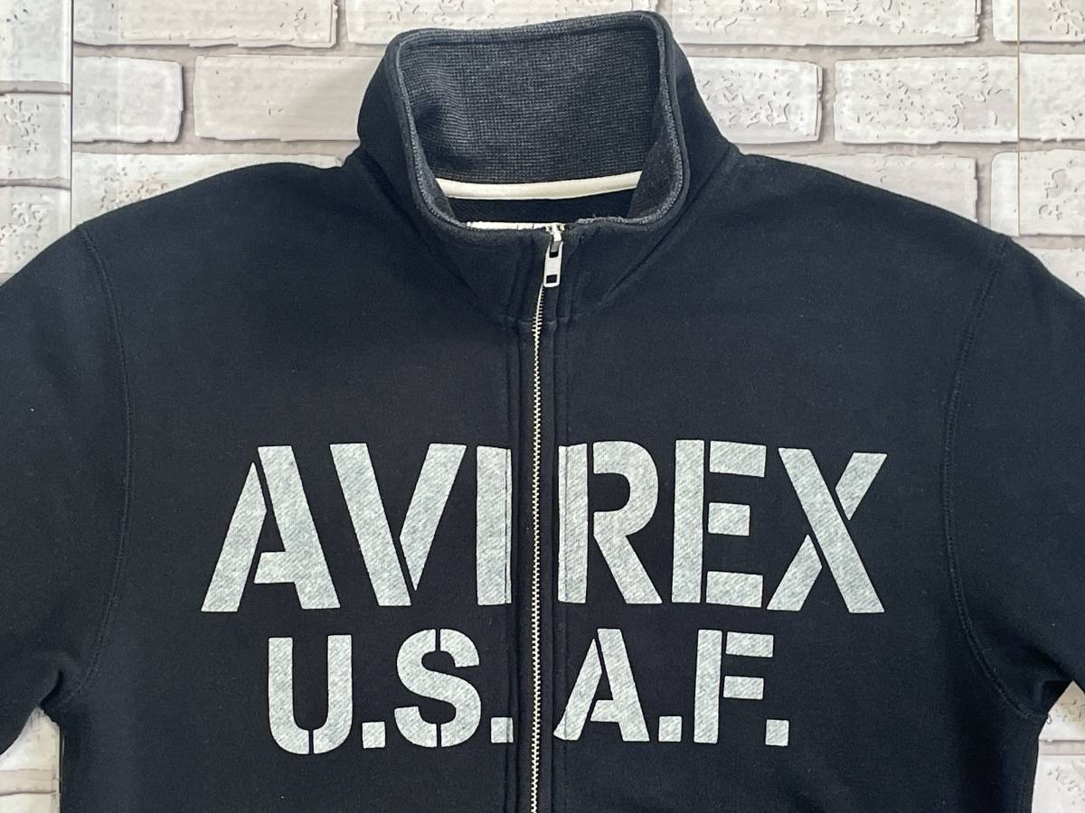 ＵＳＥＤ　アヴィレックス　AVIREX　フルジップ　スウェット　サイズＭ　U.S.A.F.　6133244_画像1