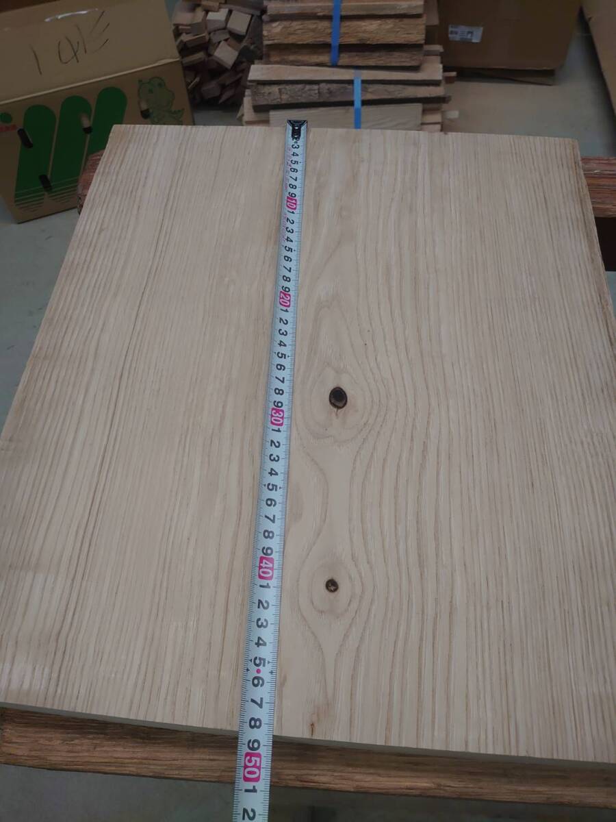 栗　両耳付　No.240229-J　無垢　乾燥材　板（長さ480㎜ｘ幅380㎜ｘ厚み35㎜）1枚　木材　DIY　棚板　小物作りに_画像5