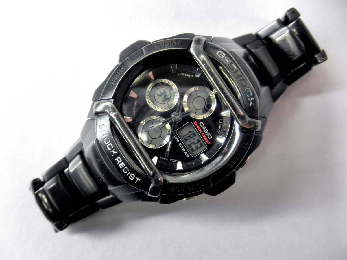 CASIO【G-SHOCK G-501BD】ブラック/2738/クォーツ/ステンレス・バック/純正ブレスレット付き/稼動品/ジャンク_画像1