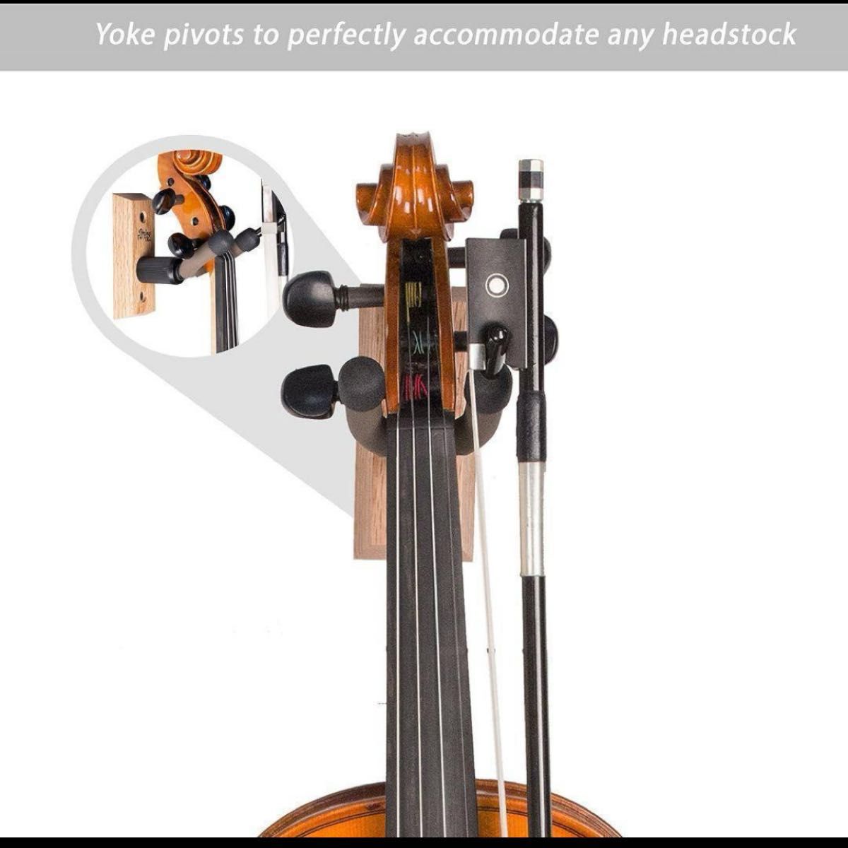 String Swing CC01V-O バイオリンハンガー　13〜17インチ 壁掛け バイオリンホルダー