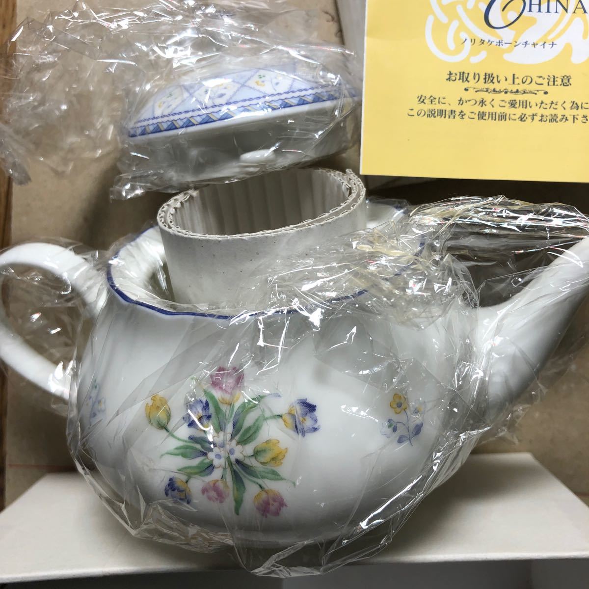 未使用品　ノリタケ　ティーポット ノリタケボーンチャイナ　オランジュリーティーポット　Japanese teapot Noritake
