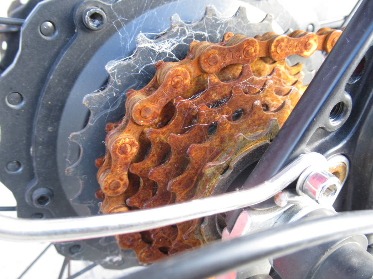 SUNPIE ファットバイク フル電動アシスト自転車 20インチ 折りたたみ ビーチクルーザー 7段変速 ディスクブレーキ 管理6CH0104C_画像8