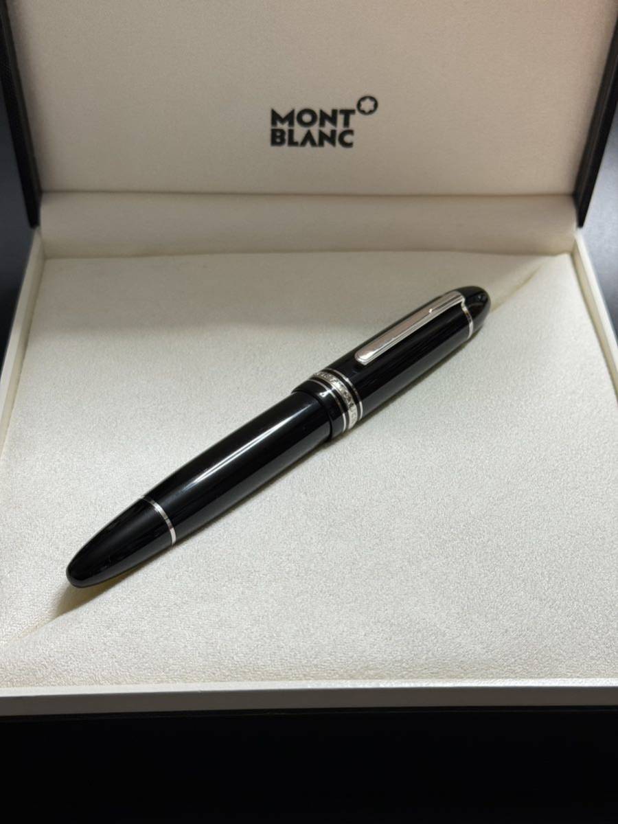 MONTBLANC モンブラン 万年筆 マイスターシュテュック 149 プラチナコーティング　F_画像1