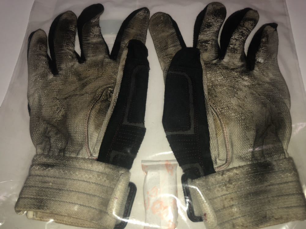 6930円 阪神タイガース 桧山進次郎 実使用 バッテインググローブ 6930円 阪神タイガース 桧山進次郎 実使用 バッテインググローブ