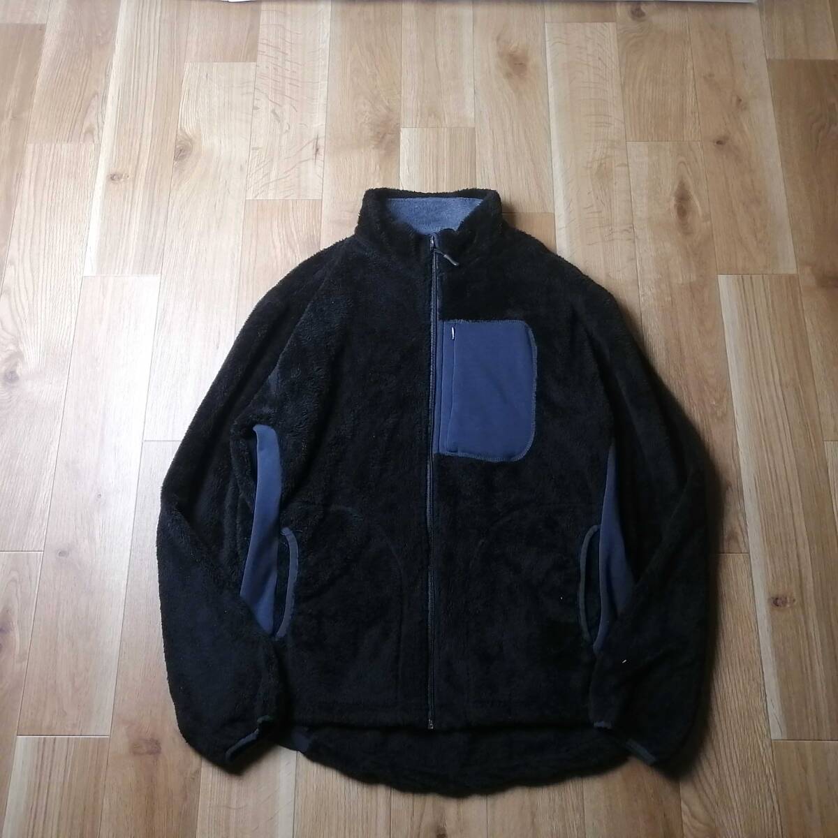 FRION フリオン フリースジャケット ブラック メンズ 3Lサイズ 大きいサイズ 24-0224fu03【4点同梱で送料無料】の画像1