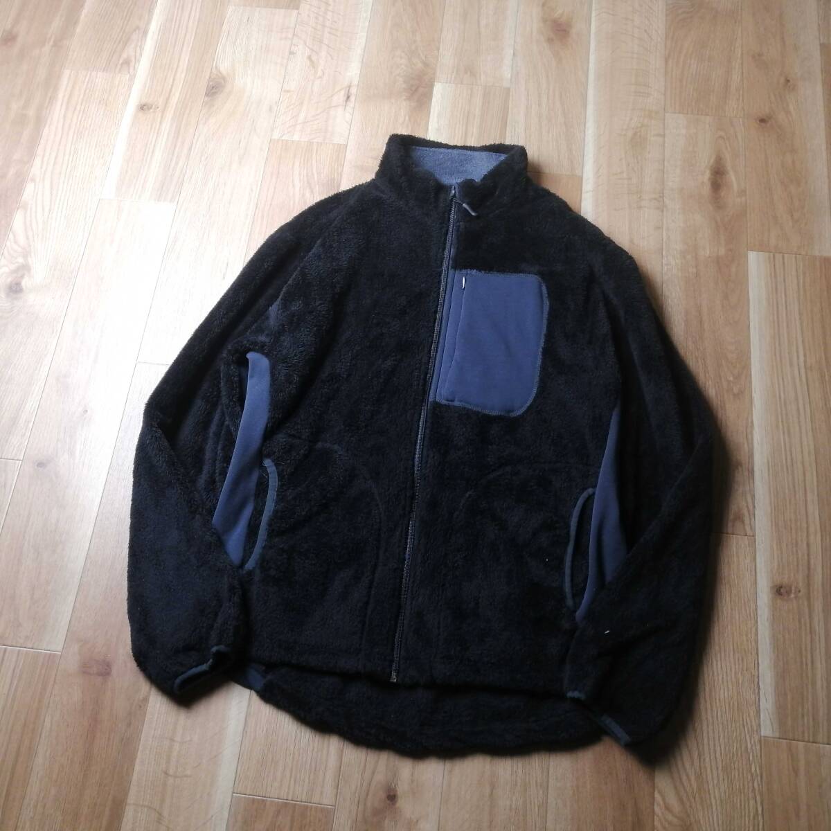FRION フリオン フリースジャケット ブラック メンズ 3Lサイズ 大きいサイズ 24-0224fu03【4点同梱で送料無料】_画像3