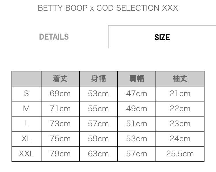 『新品』GOD SELECTION XXX × BETTY BOOP★Tシャツ XLサイズ★ブラック 黒_画像3