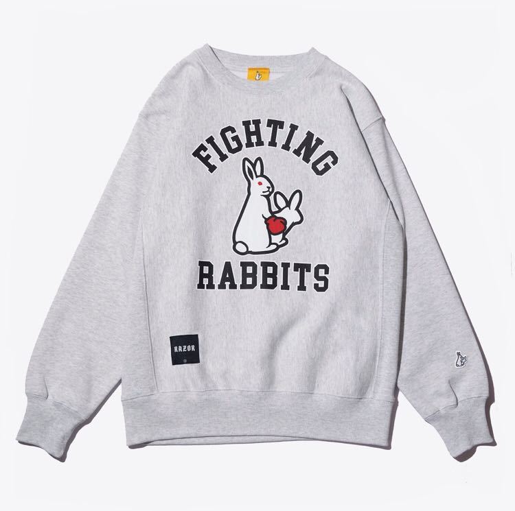 新品』FR2 × RAZOR FIGHTING RABBITS トレーナー スウェット L 新品』FR2 × RAZOR FIGHTING RABBITS トレーナー スウェット L