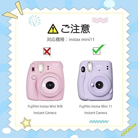 kinokoo Fujifilm チェキ instax mini 11 ケース instax mini 11　透明_画像3