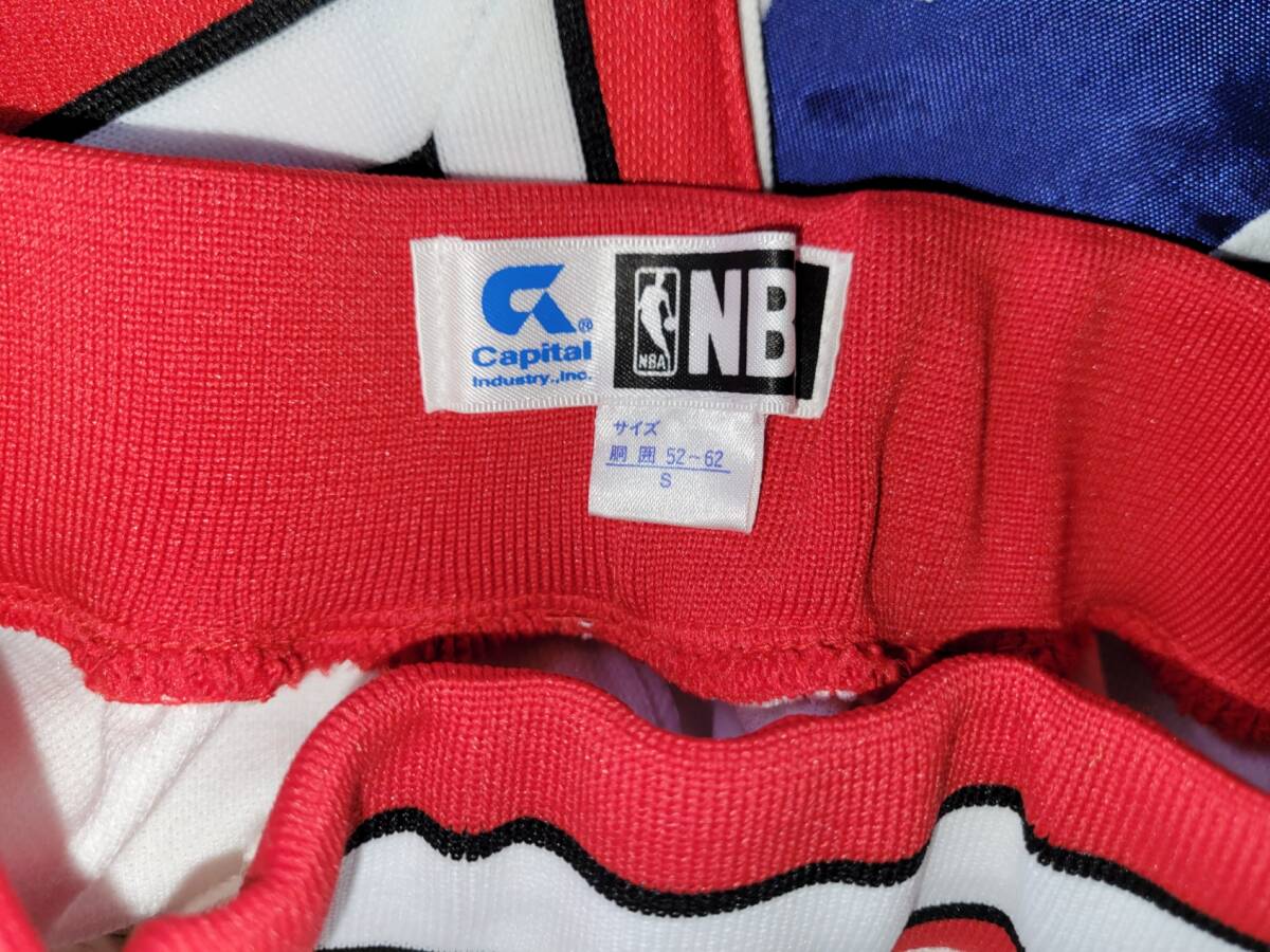 極美品 90年代キャピタル工業 日本製 NBA BULLS シカゴ・ブルズ バスパン ショーツ_画像3