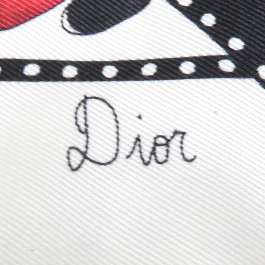 クリスチャンディオール Christian Dior スカーフ リボンスカーフ シルク マルチカラー a0265_画像4