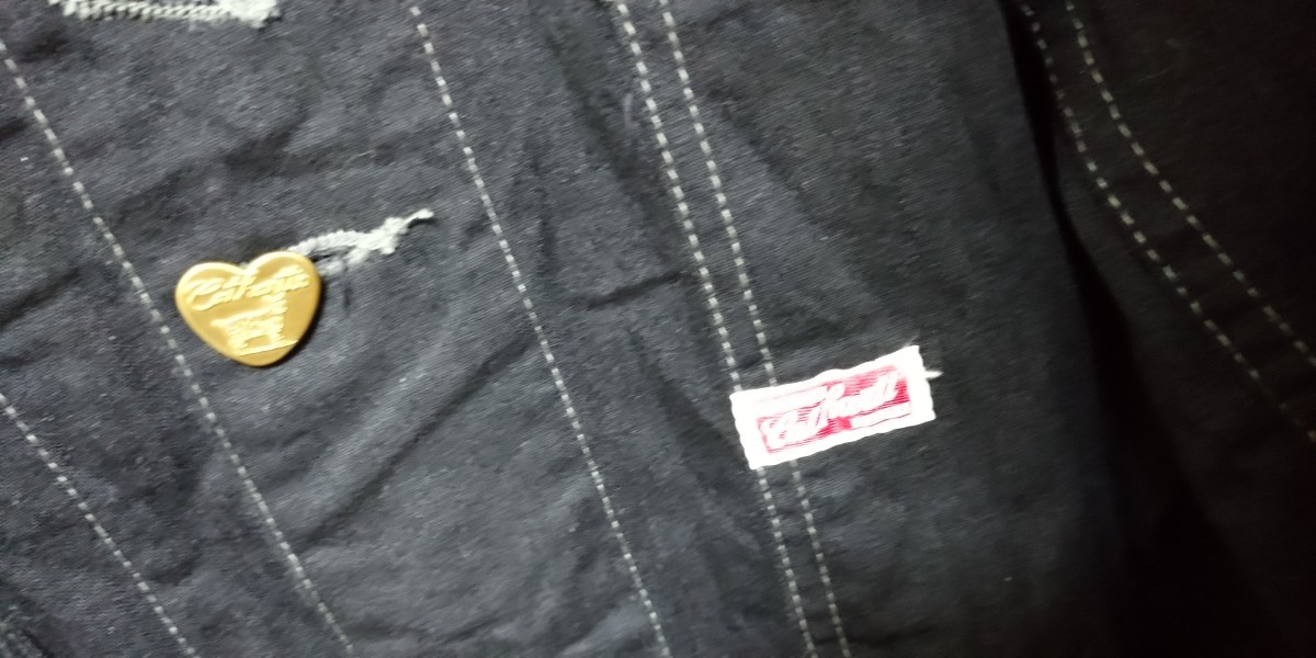 TCBジーンズ Cathartt Chore Coat Black/Black サイズ44 限定品 試着のみ未使用品 カバーオール _画像5