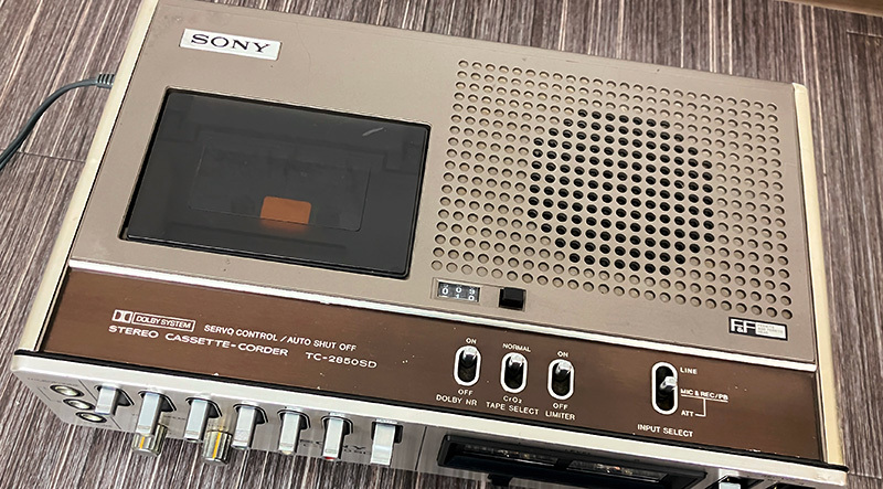 ■SONY TC-2850SD カセットデンスケ TYPEIII カセットコーダー ソニー■_画像5