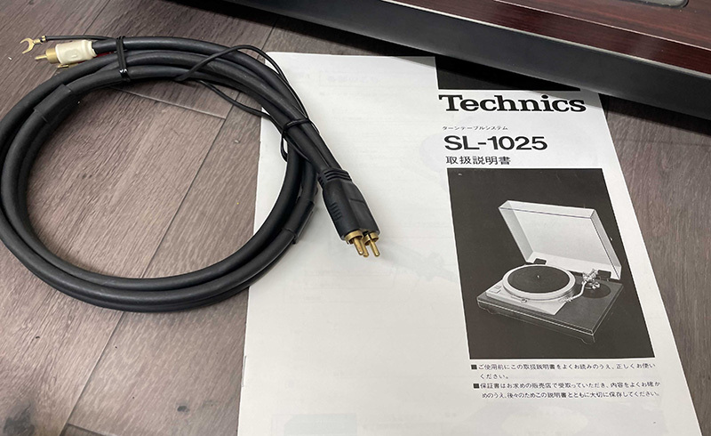 ■Technics SL-1025 レコードプレーヤー 取扱説明書付属 テクニクス EPA-250 SP-25■_画像8