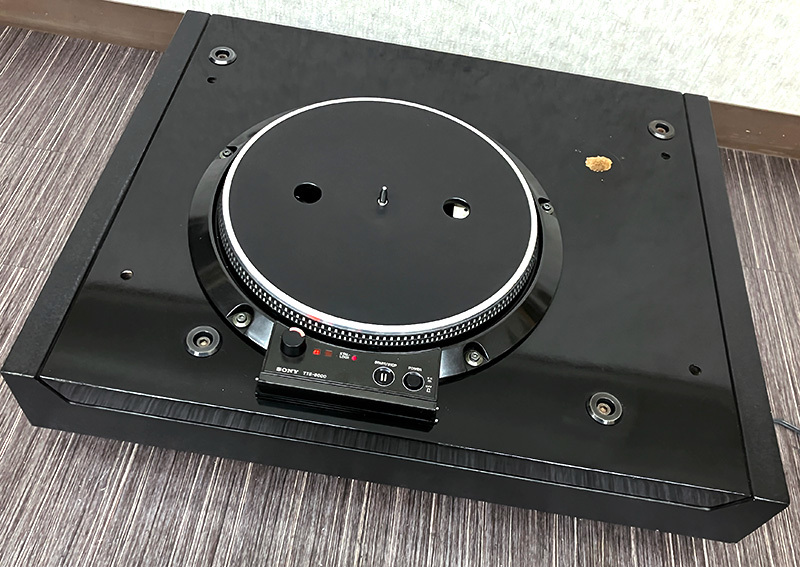 ■SONY TTS-8000 レコードプレーヤー 純正キャビネット ダストカバー付属 ソニー■_画像3