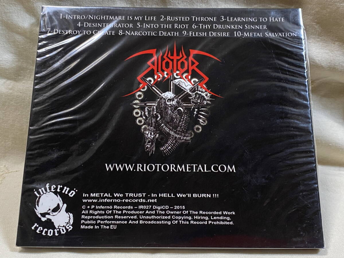 [スラッシュメタル] RIOTOR (Canada) - RUSTED THRONE 未開封新品 限定盤 _画像2