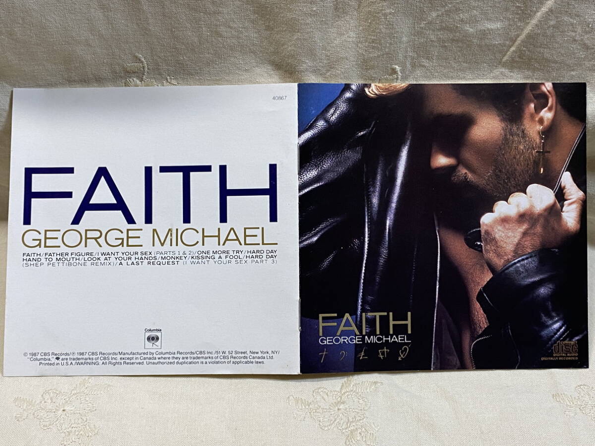 GEORGE MICHAEL - FAITH 初期US盤 USA刻印_画像4
