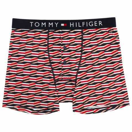 TOMMY HILFIGER トミーヒルフィガー COTTON BUTTON FLY BOXER コットン ボタンフライ 前開き ボクサーパンツ メンズ 53312260 BLOCK GEOP M