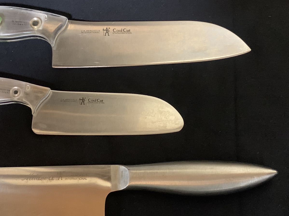 【中古】HENCKELS ヘンケルス 包丁まとめて 3本 セット Cool Cut Milanoα クールカット ミラノアルファ_画像4