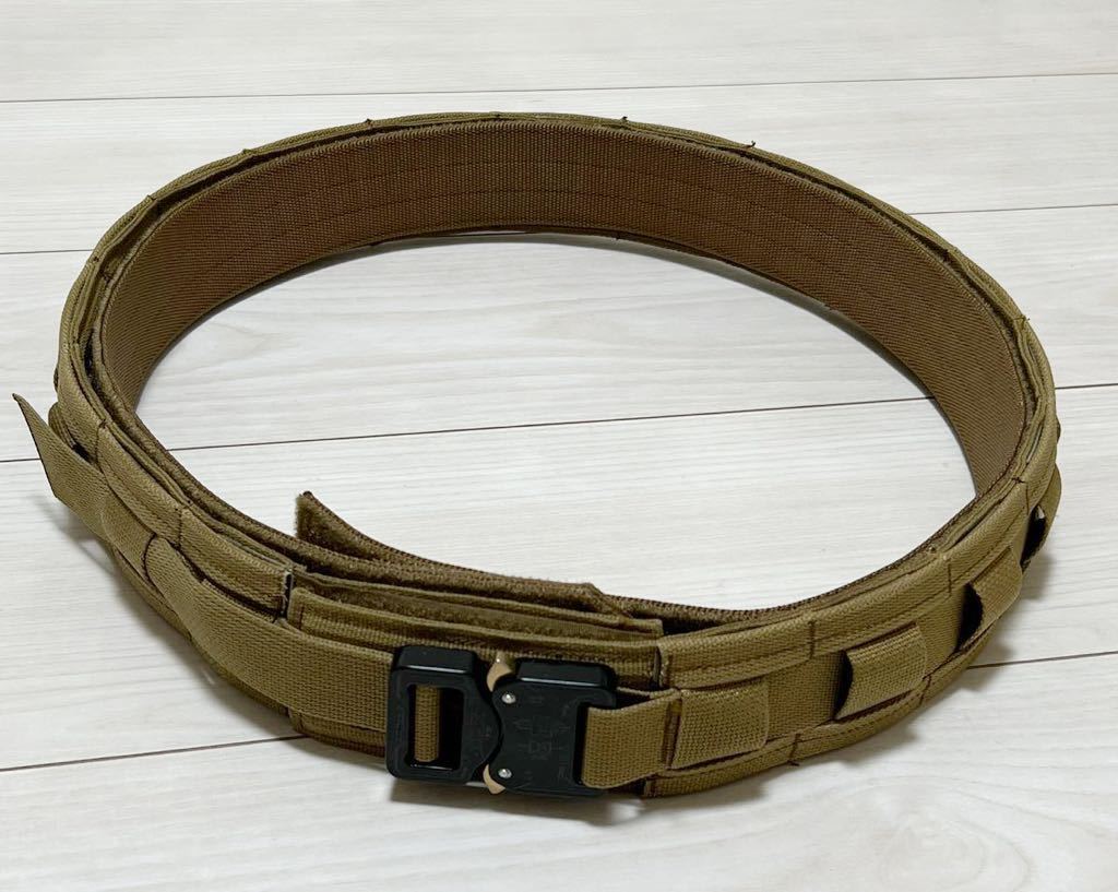  Okinawa o- Donna ns made sea .. Tacty karu gun Fighter belt coyote XL Cobra buckle military USMC OKINAWA