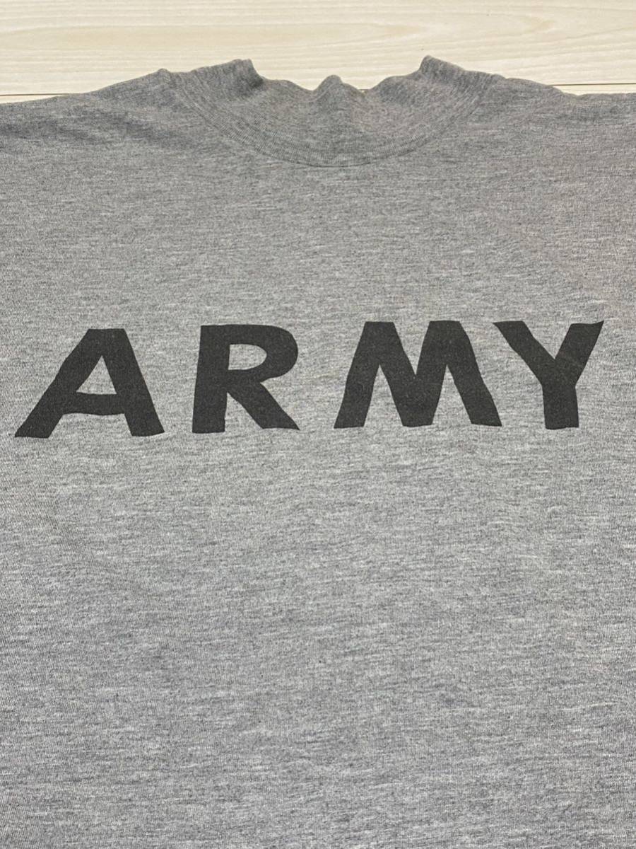 米軍放出品 長袖Tシャツ ロングTシャツ XLサイズ U.S.ARMY ロングスリーブ ミリタリー グレー ARMY _画像2