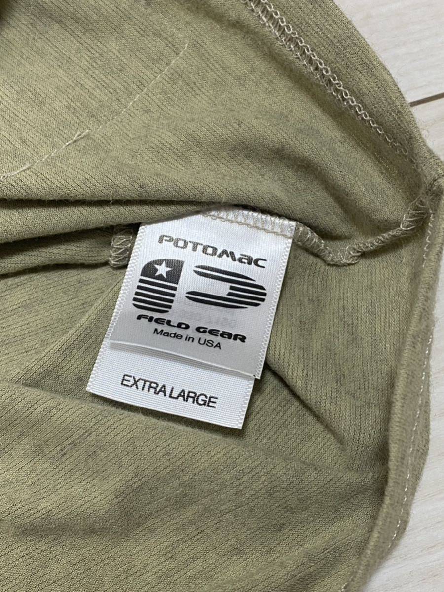 沖縄米軍放出品 potomac FIELD GEAR FROG ロングスリーブシャツ EXTRA LARGE OKINAWA長袖 長袖Tシャツ ロンTの画像3