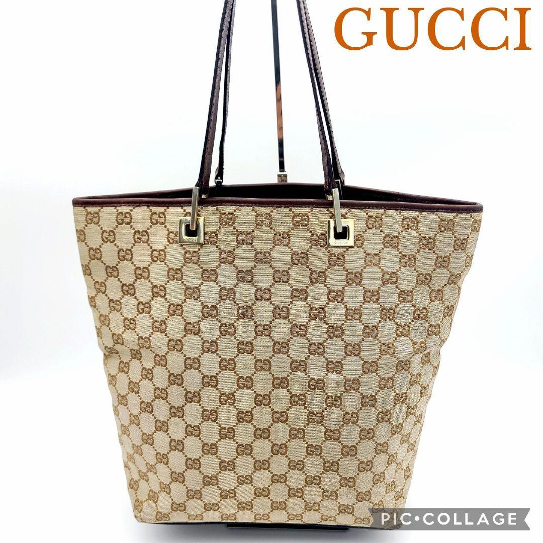 GUCCI グッチ GG柄バック キャンバスレザー トートバッグ GUCCI グッチ GG柄バック キャンバスレザー トートバッグ