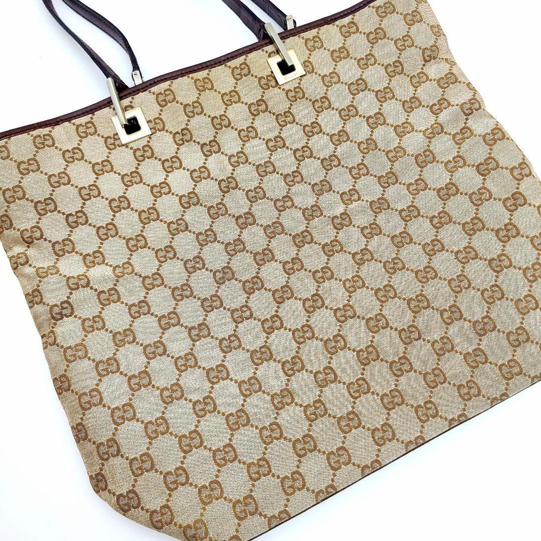 GUCCI グッチ GG柄バック キャンバスレザー トートバッグ GUCCI グッチ GG柄バック キャンバスレザー トートバッグ