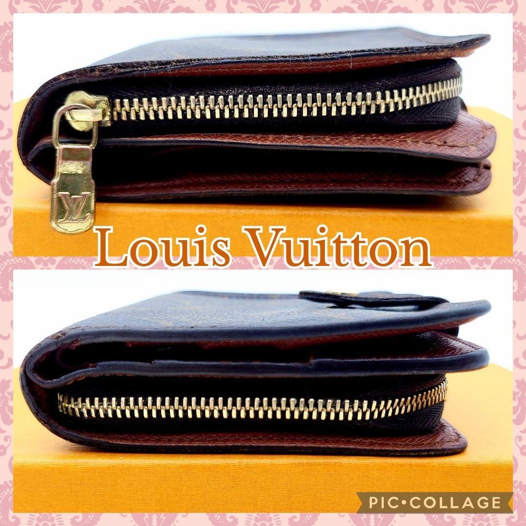 Louis Vuitton ルイヴィトン モノグラム コンパクトジップ 二つ折り財布 M61667 大人気_画像7