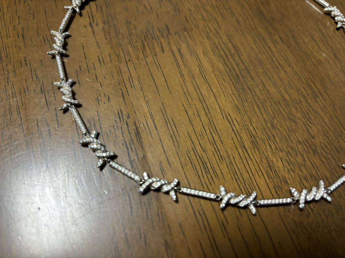 avalanche wire necklace silver ネックレス 925 有刺鉄線 アヴァランチ シルバー_画像5