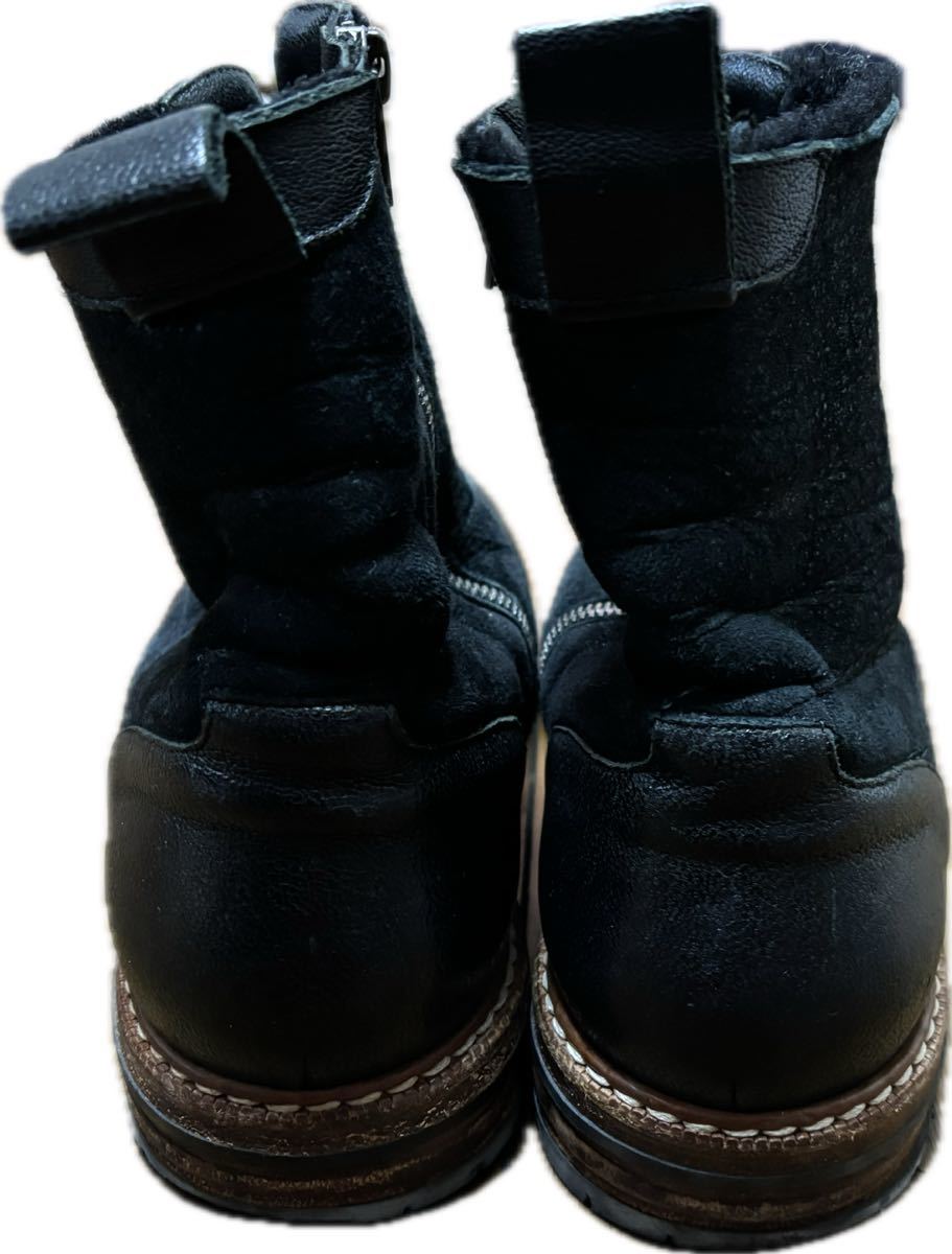 margiela maison martin boots leather black zip paris ブーツ シューズ ジップ_画像2