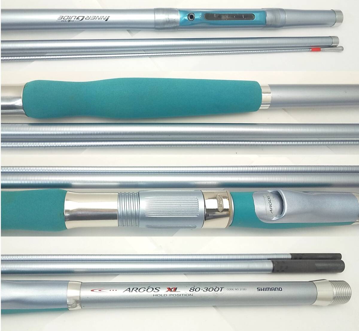 釣竿SHIMANO ARGOS XL 80-300T 中通し+ ワイヤー+ 袋/ シマノ 釣竿SHIMANO ARGOS XL 80-300T 中通し+ ワイヤー+ 袋/ シマノ