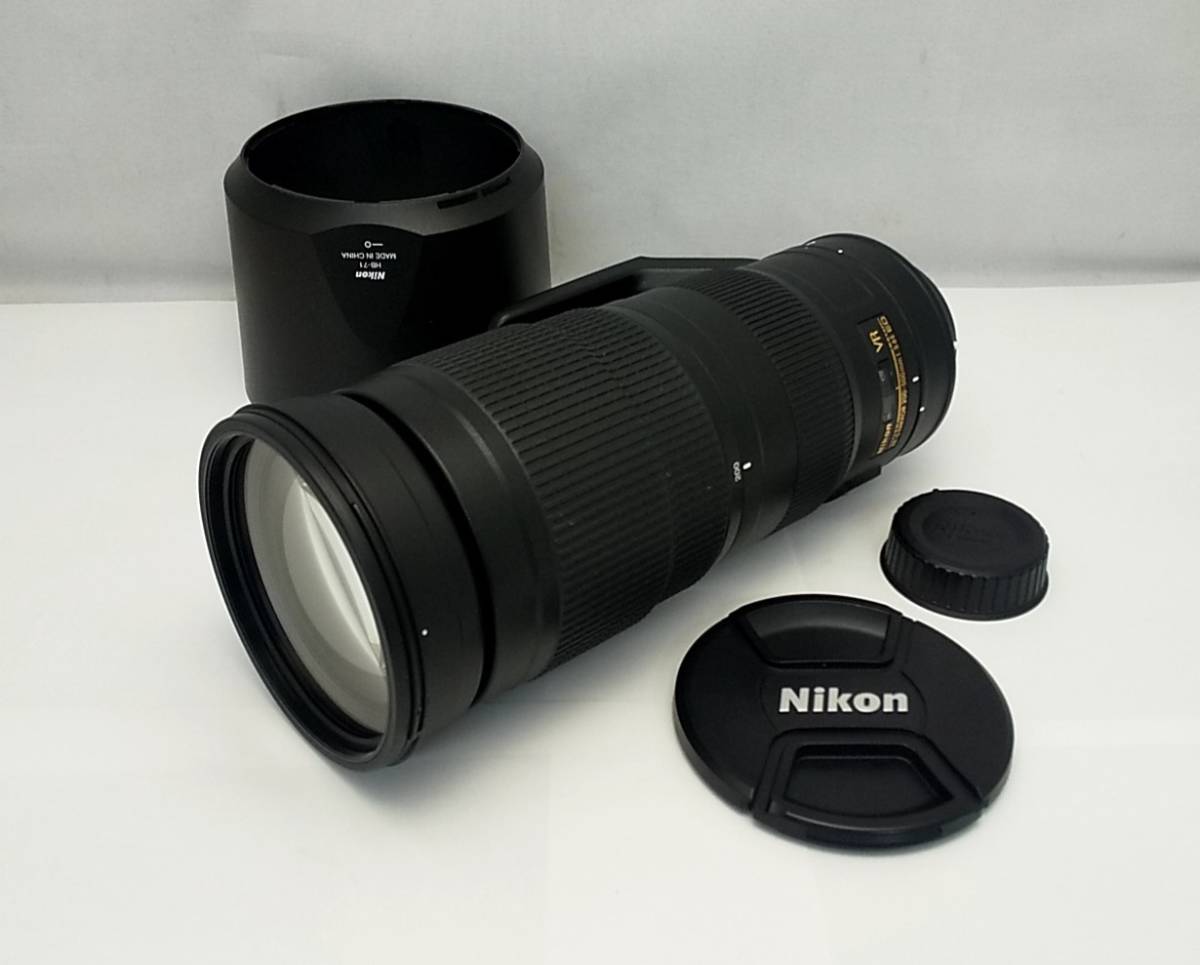 レンズ　Nikon　NIKKOR　VR　AF-S　200-500mm　F5.6E ED　SWM IF　+　フード　+　三脚座　ジャンク品　/　ニコン　ズームレンズ_画像1
