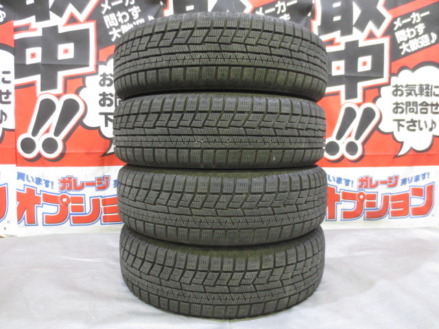 送料無料 ダイハツ純正アルミ 14×4.5J +45 100×4H + YOKOHAMA iG60 155/65R14 8分山 中古 4本 スタッドレス タント ウェイク_画像6