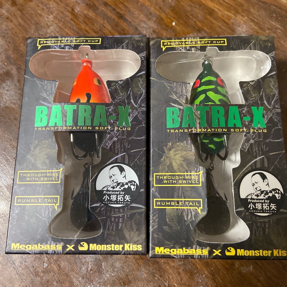 新品未開封2個セット　メガバス バトラクス バトラックス Megabass BATRA-X TOMAN HOT ROD FIRE 51mm 5/8oz_画像1