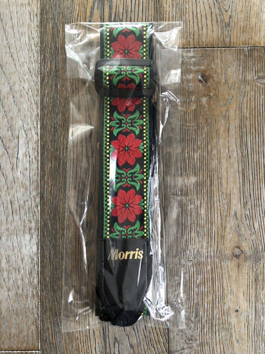 * postage included * Morris strap Red Warriors car ke floral print embroidery Morris rare rare unused goods 