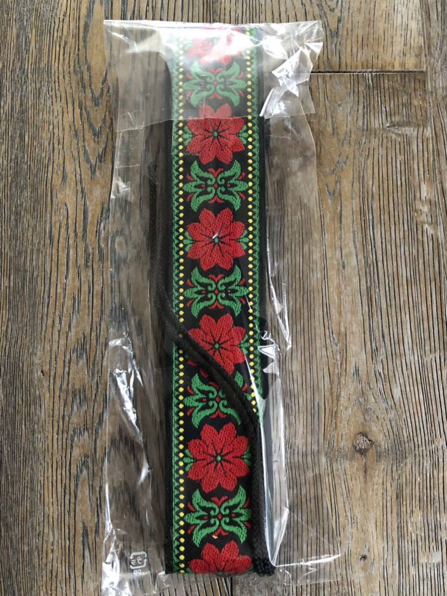 * postage included * Morris strap Red Warriors car ke floral print embroidery Morris rare rare unused goods 