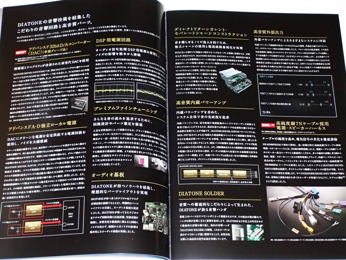 【カタログのみ】三菱電機　ダイヤトーン　ハイエンドオーディオ＆カーナビゲーションシステム NR-MZ300 PREMI-3/NR-MZ200 PREMI-2　2020.3_画像3