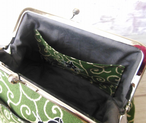 * bulrush . pouch * flap bag manner * Tang . pattern maneki-neko pattern 16.* hand made make-up pouch 