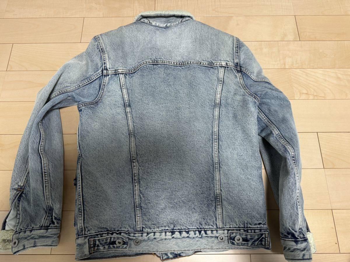 LEVI’S MADE & CRAFTED ボア シェルパ トラッカー ジャケット 2ndタイプ 日本サイズM リーバイス デニムジャケットの画像2