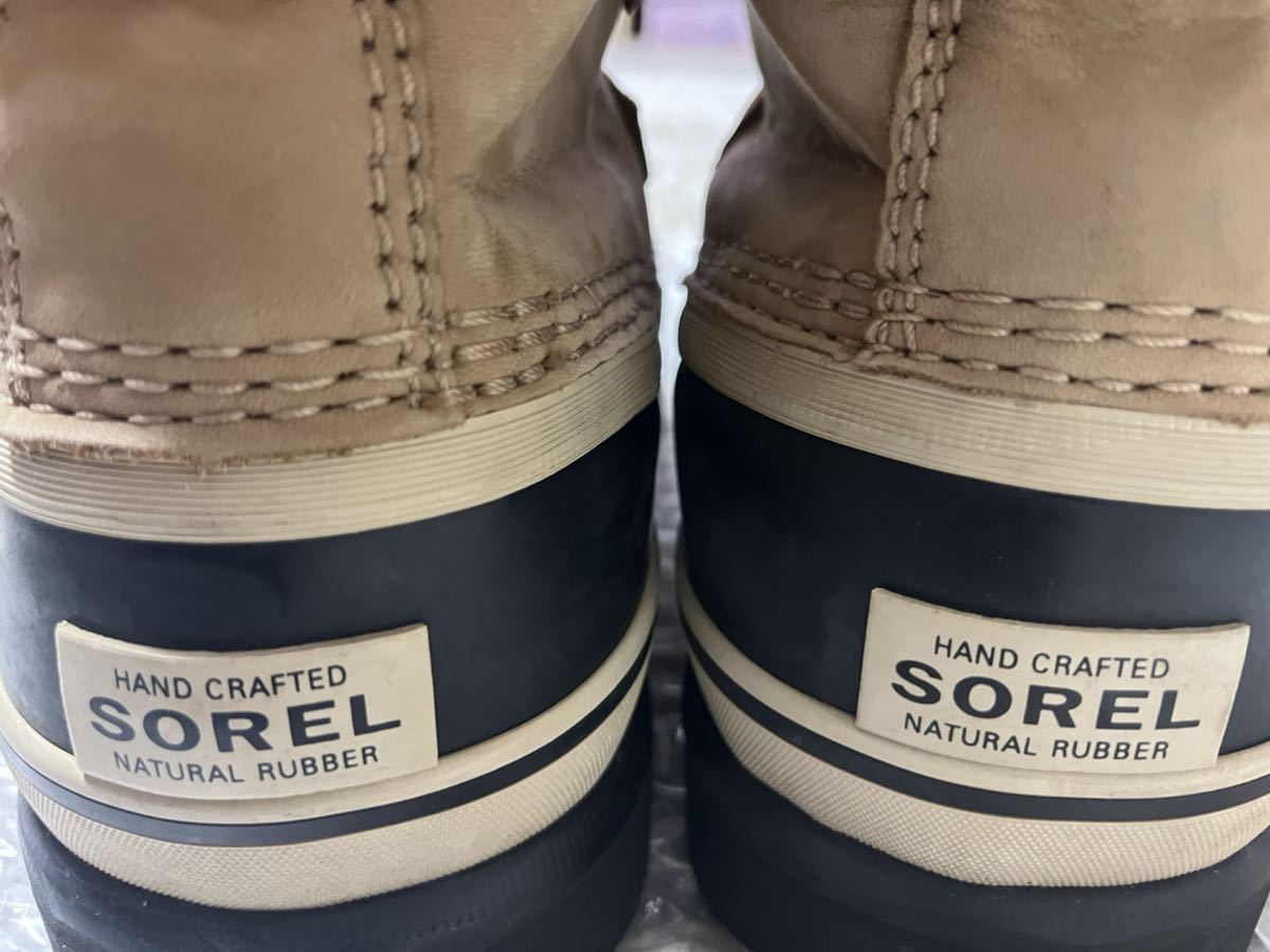 ♪♪SOREL ソレル スノーブーツ ウィンターブーツ CARIBOU カリブー/25センチ 滑らない 定価24200円10回着用品/送料込 防寒 ボア♪♪_画像10