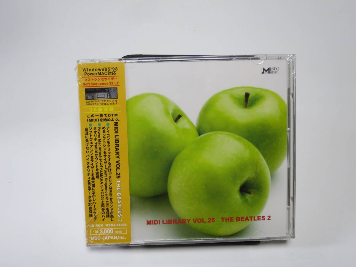 *Windows95/Mac Chinese character Talk7.5 on and after CD soft MIDI Library Vol.25 THE BEATLES 2 new goods unopened .. packet equal 230 jpy 
