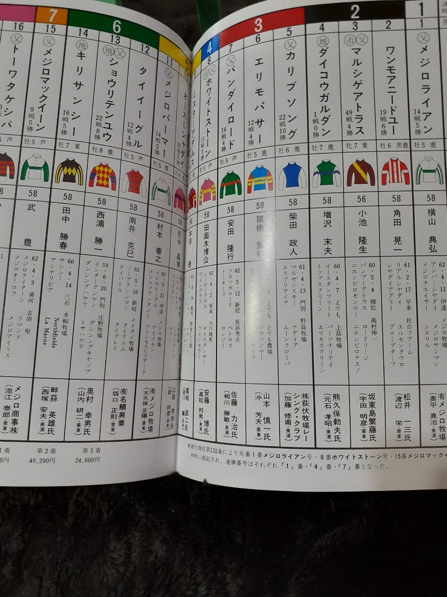  Racing Program 103 times heaven ..( spring )mejiro3 a little over against decision 